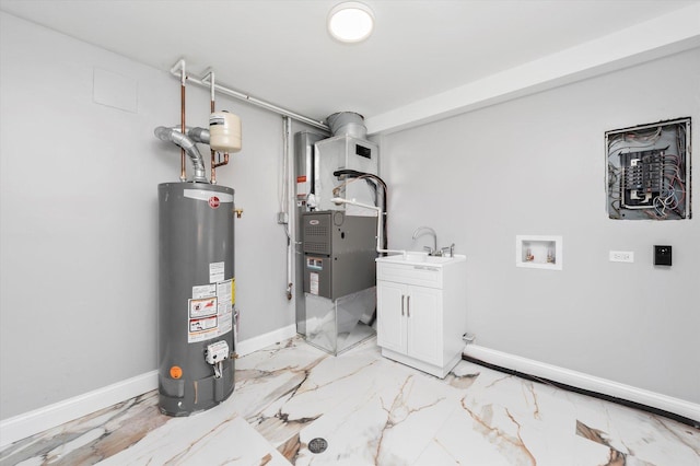 230 Mantua St, Park Forest, IL 60466 - utilities with water heater, heating unit, and electric panel