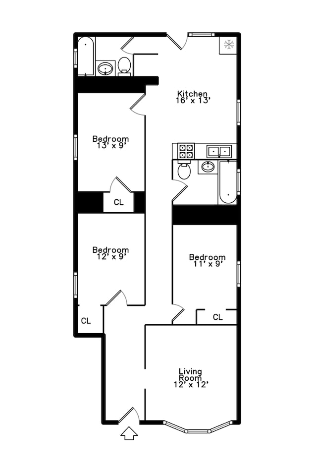 7523 S Kimbark Ave, Chicago, IL 60619 - view of room layout