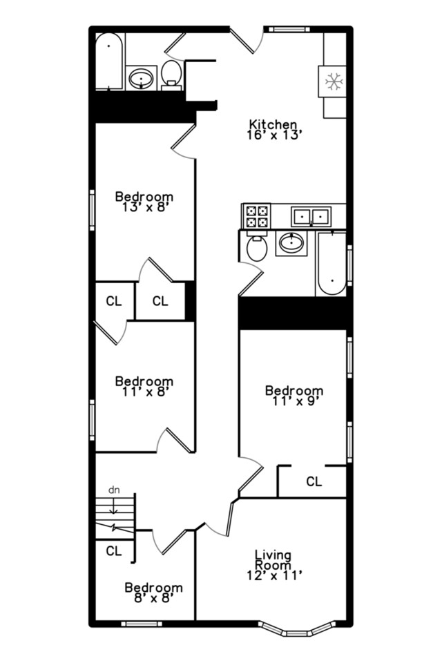 7523 S Kimbark Ave, Chicago, IL 60619 - view of home floor plan