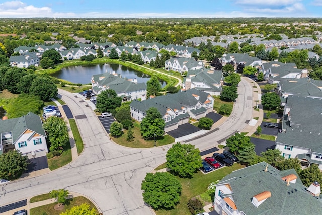 415 Bay Tree Cir, Vernon Hills, IL 60061 - aerial view of residential area with a large body of water