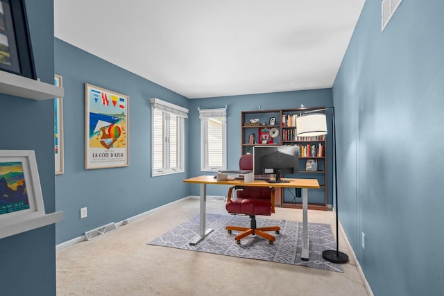 2 Cedar Gate Cir, Sugar Grove, IL 60554 - office area featuring carpet floors and baseboards
