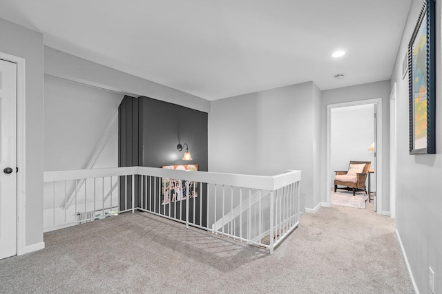 2 Cedar Gate Cir, Sugar Grove, IL 60554 - corridor featuring an upstairs landing, carpet flooring, and recessed lighting