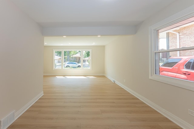 15709 Maryland Ave, Dolton, IL 60419 - unfurnished room featuring light wood-type flooring and recessed lighting