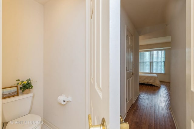 976 Enfield Dr, Northbrook, IL 60062 - bathroom with toilet and hardwood / wood-style flooring