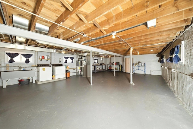 10105 S California Ave, Chicago, IL 60655 - unfinished basement with separate washer and dryer and water heater