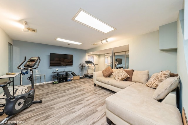 6265 Gold Cir Unit 6265, Hanover Park, IL 60133 - living room featuring wood finished floors and baseboards
