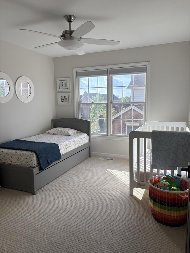 17 Harborside Way, Hawthorn Woods, IL 60047 - carpeted bedroom featuring baseboards and a ceiling fan