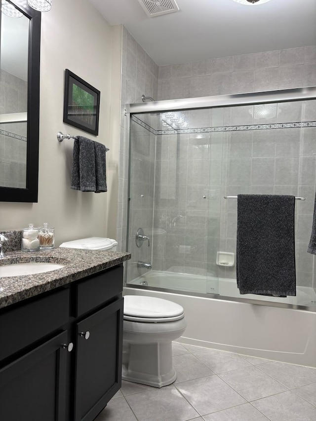 17 Harborside Way, Hawthorn Woods, IL 60047 - bathroom with vanity, tile patterned flooring, and combined bath / shower with glass door