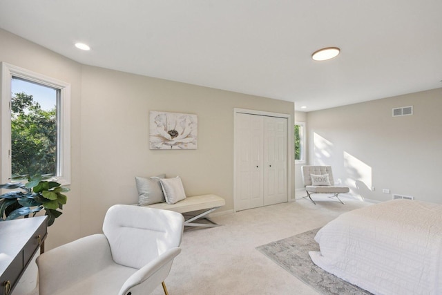 1123 Thackery Ln, Naperville, IL 60564 - bedroom featuring carpet, a closet, and recessed lighting