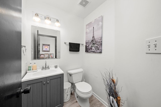 3032 Sandy Ridge Dr, Steger, IL 60475 - half bathroom with wood finished floors and vanity