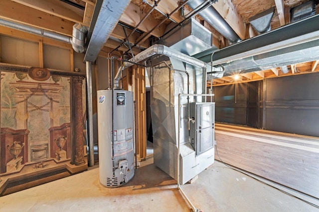 3032 Sandy Ridge Dr, Steger, IL 60475 - unfinished below grade area with gas water heater and heating unit