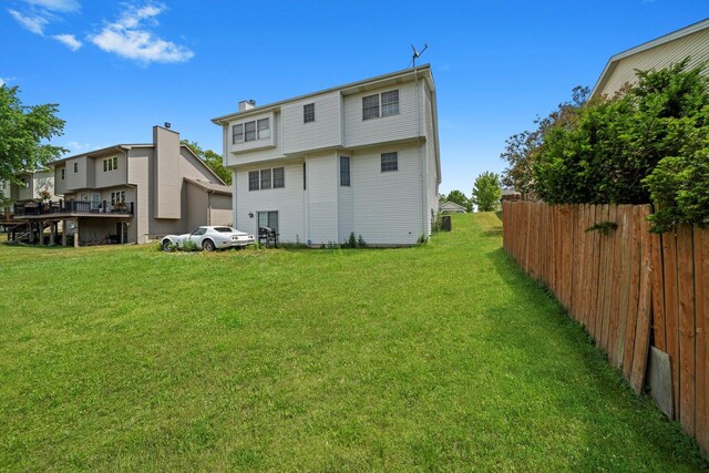 3032 Sandy Ridge Dr, Steger, IL 60475 - rear view of house featuring a chimney