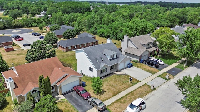 3032 Sandy Ridge Dr, Steger, IL 60475 - aerial perspective of suburban area featuring a forest