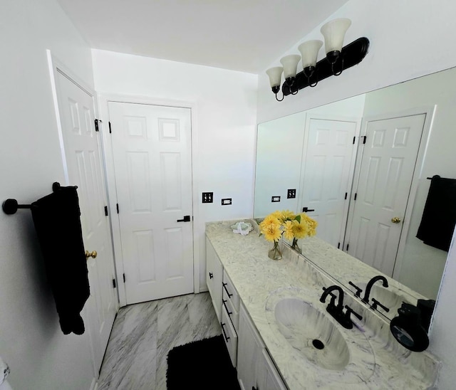 20517 Superior Ct, Crest Hill, IL 60403 - bathroom with marble finish floors and vanity