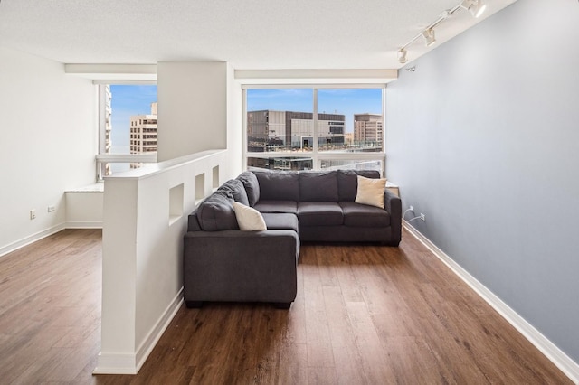 512 N Mcclurg Ct Unit 4302, Chicago, IL 60611 - living room featuring wood finished floors, a view of city, and healthy amount of natural light