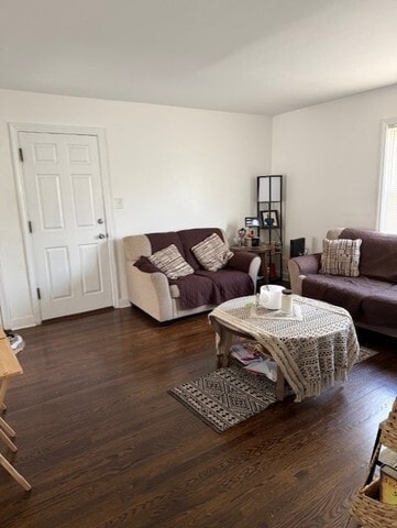 3608 Jackson St Unit 2E, Bellwood, IL 60104 - living room featuring wood finished floors