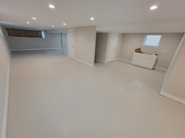 6308 W Cornelia Ave, Chicago, IL 60634 - below grade area featuring recessed lighting and baseboards