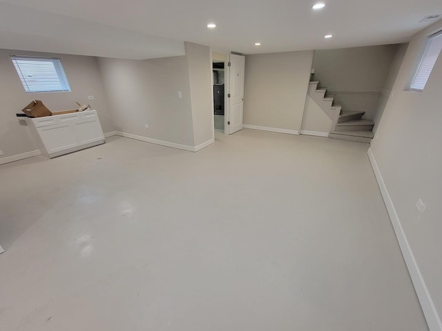 6308 W Cornelia Ave, Chicago, IL 60634 - basement featuring stairway and recessed lighting