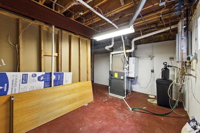 3664 E 2619th Rd, Sheridan, IL 60551 - unfinished below grade area featuring water heater