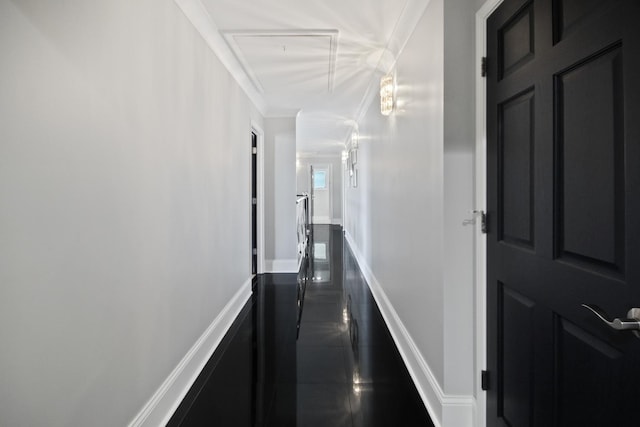 8040 W Balmoral Ave, Norwood Park Township, IL 60631 - hall with crown molding and baseboards