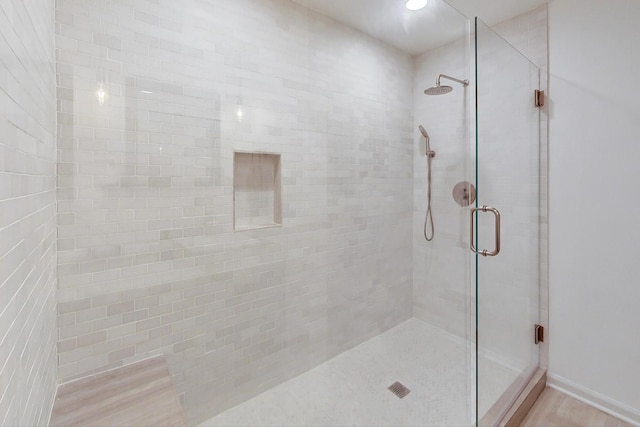 1194 Oxford Ct, Highland Park, IL 60035 - bathroom with a stall shower and recessed lighting