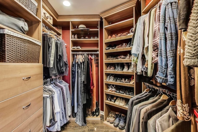 1194 Oxford Ct, Highland Park, IL 60035 - spacious closet with wood finished floors