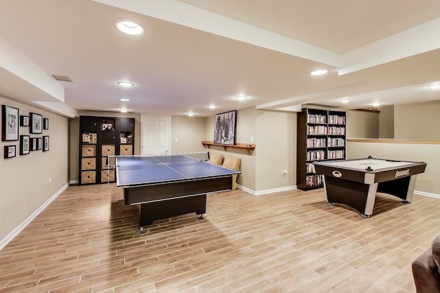 1194 Oxford Ct, Highland Park, IL 60035 - playroom featuring recessed lighting and light wood finished floors