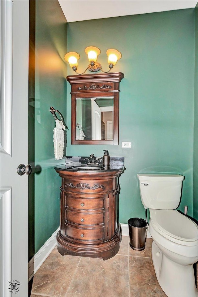 24155 S Blackhawk Ln, Manhattan, IL 60442 - half bathroom featuring baseboards and vanity