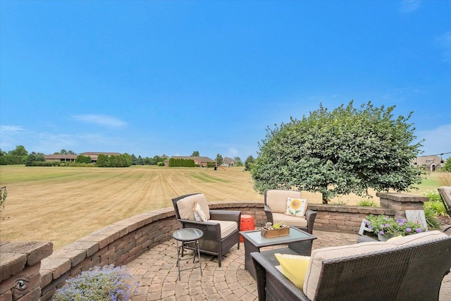 24155 S Blackhawk Ln, Manhattan, IL 60442 - view of patio / terrace with an outdoor hangout area
