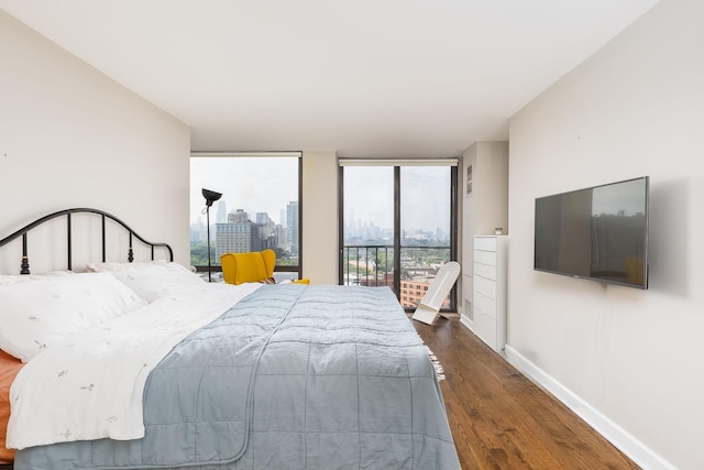 345 W Fullerton Pkwy Unit 1706, Chicago, IL 60614 - bedroom featuring dark wood-type flooring and baseboards