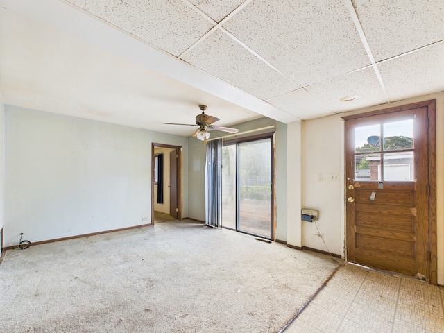 2404 Sigwalt St, Rolling Meadows, IL 60008 - spare room featuring a paneled ceiling and ceiling fan