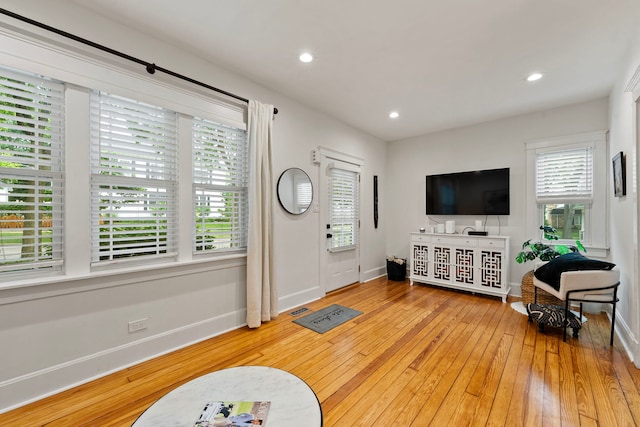 506 E Russell St, Barrington, IL 60010 - foyer with hardwood / wood-style flooring and recessed lighting
