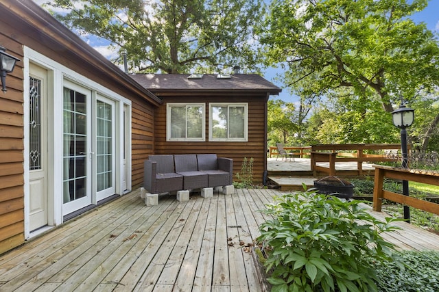 21368 W Pepper Dr, Lake Zurich, IL 60047 - wooden terrace featuring an outdoor living space