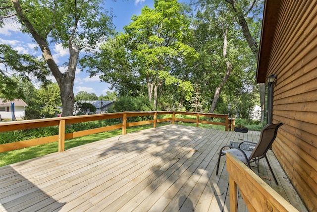 21368 W Pepper Dr, Lake Zurich, IL 60047 - view of wooden deck