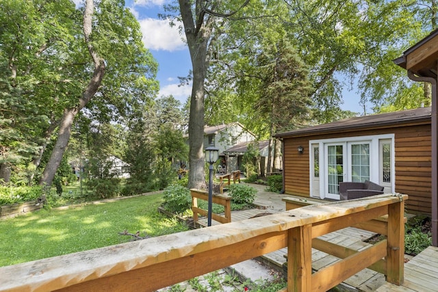 21368 W Pepper Dr, Lake Zurich, IL 60047 - deck featuring a yard