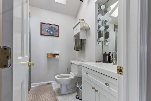 21368 W Pepper Dr, Lake Zurich, IL 60047 - bathroom featuring vanity and a skylight
