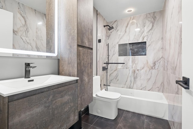974 Crabapple Dr Unit 308, Prospect Heights, IL 60070 - bathroom with vanity and bathing tub / shower combination