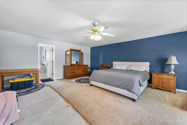 243 Johnson St, Hampshire, IL 60140 - bedroom featuring carpet flooring and a ceiling fan
