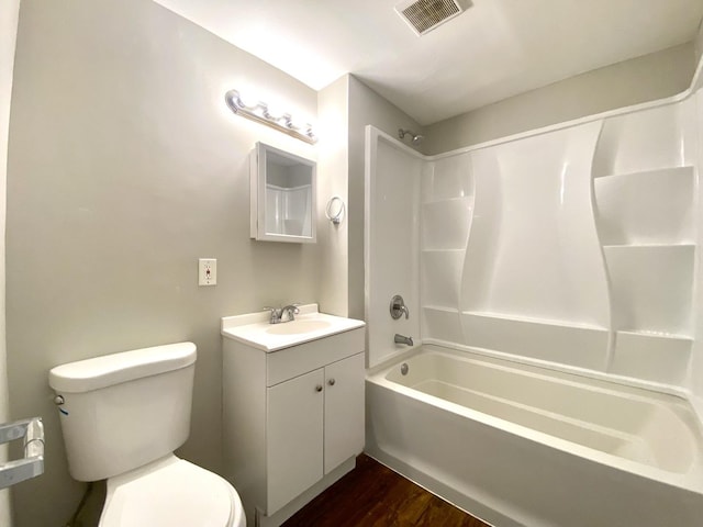 16009 Debbie Ln, South Holland, IL 60473 - full bathroom featuring vanity, washtub / shower combination, and wood finished floors