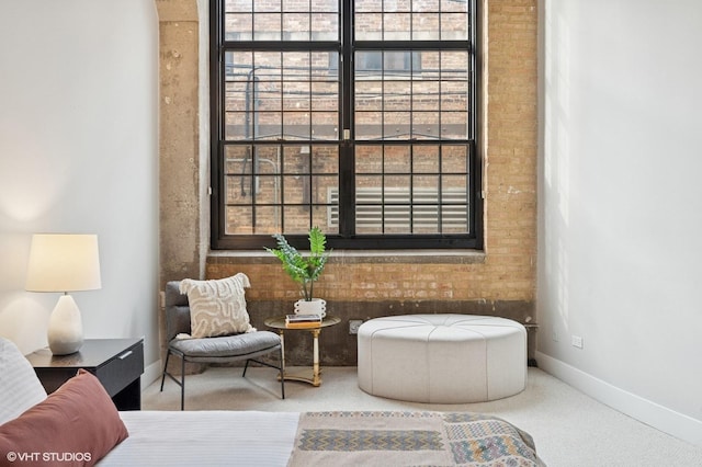 17 N Loomis St Unit 1C, Chicago, IL 60607 - living area with carpet and baseboards