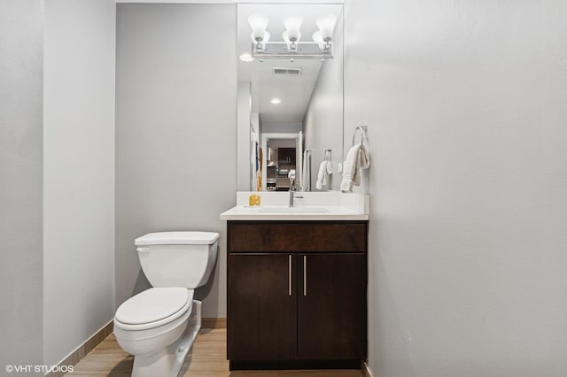 17 N Loomis St Unit 1C, Chicago, IL 60607 - bathroom with vanity and wood finished floors