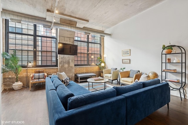 17 N Loomis St Unit 1C, Chicago, IL 60607 - living room with wood finished floors