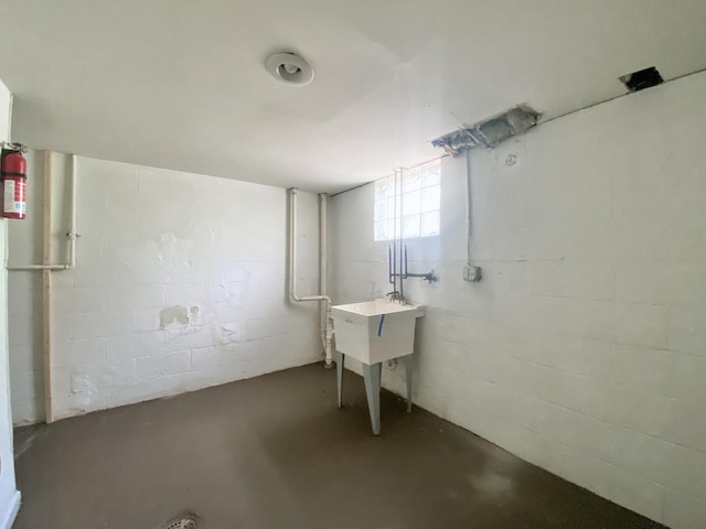 518 156th Pl, Calumet City, IL 60409 - basement featuring concrete block wall