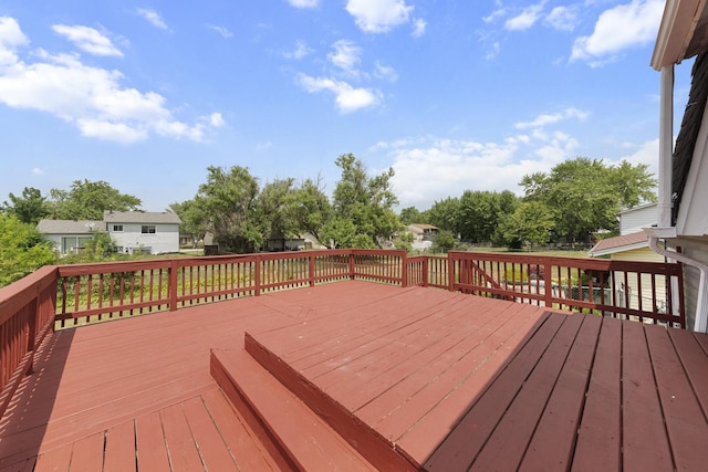 3760 176th Pl, Country Club Hills, IL 60478 - wooden deck featuring a residential view