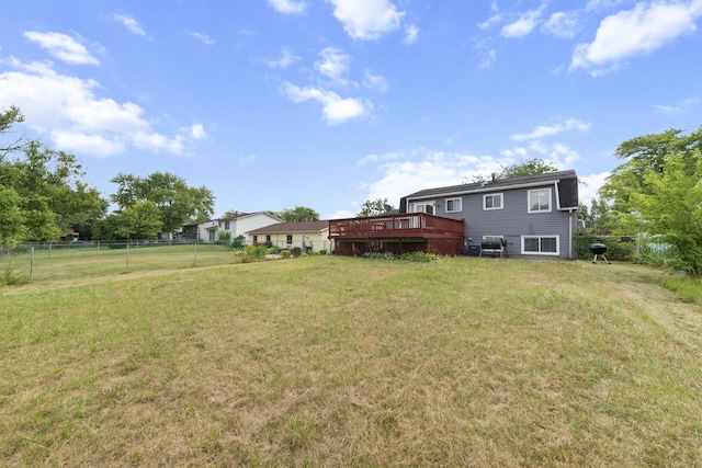 3760 176th Pl, Country Club Hills, IL 60478 - view of yard featuring a wooden deck