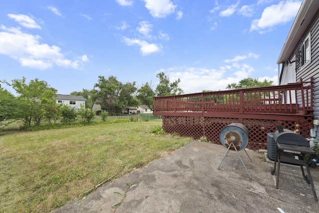 3760 176th Pl, Country Club Hills, IL 60478 - view of grassy yard with a deck and a patio area