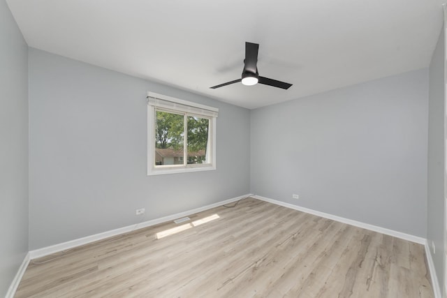 3760 176th Pl, Country Club Hills, IL 60478 - spare room featuring light wood-style floors and a ceiling fan