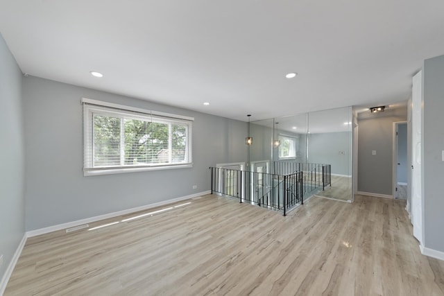 3760 176th Pl, Country Club Hills, IL 60478 - empty room with light wood-style flooring, healthy amount of natural light, and recessed lighting