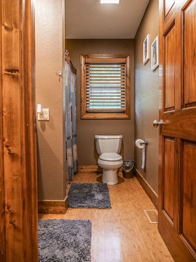 26 N Deer Lk, Villa Grove, IL 61956 - full bath featuring wood finished floors and a shower with curtain