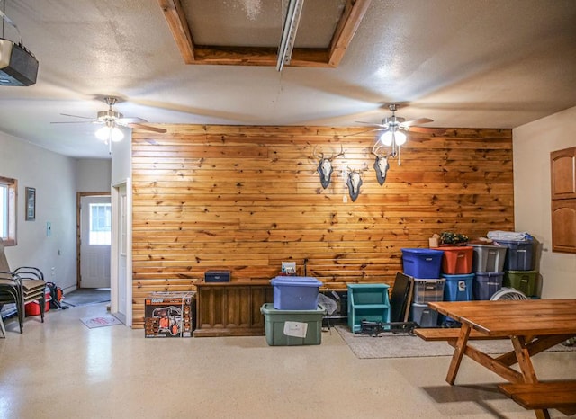 26 N Deer Lk, Villa Grove, IL 61956 - storage featuring a ceiling fan